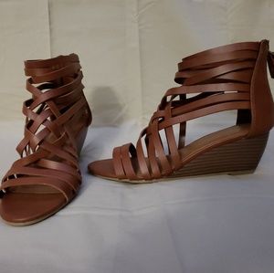 Candie's Strappy Wedge Heeled Sandal Sandals